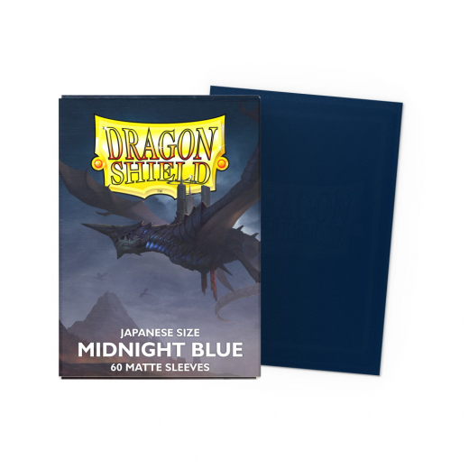 Sleeves Dragon Shield - Matte Japanese 59 x 86 mm Midnight Blue ryhmässä SEURAPELIT / Tarvikkeet / Sleeves @ Spelexperten (AT11157)