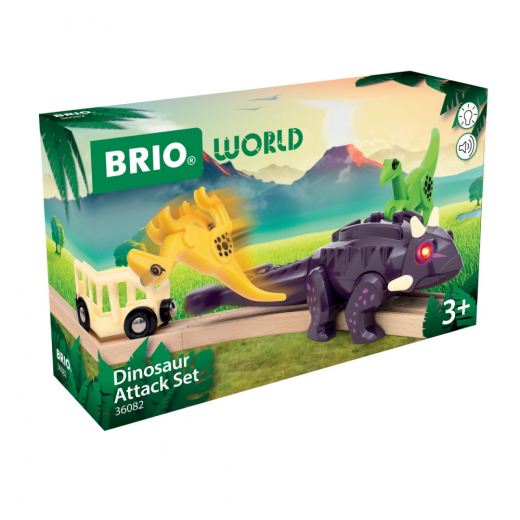 Brio - Dinosaurusten hyökkäyssetti ryhmässä LELUT @ Spelexperten (B-36082)