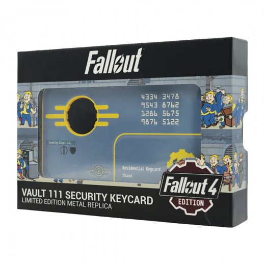 Fallout 4 - Vault 111 Limited Edition Security Keycard Replica ryhmässä LELUT / Collectibles / Fallout collectables @ Spelexperten (B-FLT91)