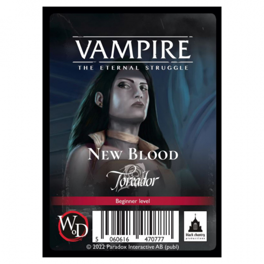 Vampire: The Eternal Struggle TCG - New Blood Toreador ryhmässä SEURAPELIT / Korttipelit @ Spelexperten (BCP036)