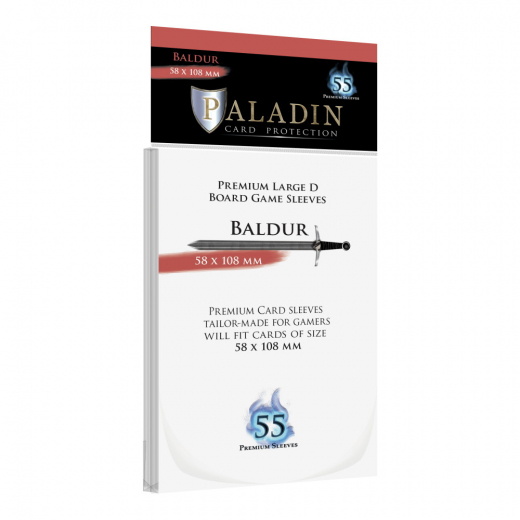 Paladin Sleeves 58 x 108 mm Baldur ryhmässä SEURAPELIT / Tarvikkeet / Sleeves @ Spelexperten (BND00085)