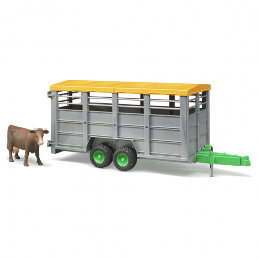 Bruder Livestock trailer with 1 cow ryhmässä LELUT / Leluajoneuvot / Bruder @ Spelexperten (BR2227)