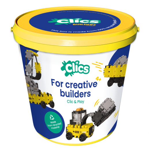 Clics Bucket 5 in 1 - Builders ryhmässä LELUT / Rakennuspalikat / Clics @ Spelexperten (CB199-04)