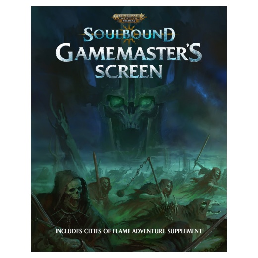 Warhammer Age of Sigmar: Soulbound - Gamemaster’s Screen ryhmässä SEURAPELIT / Roolipelit / Warhammer Age of Sigmar @ Spelexperten (CB72503)