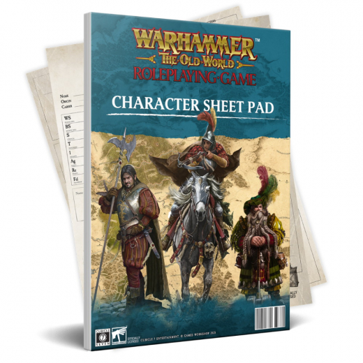 Warhammer: The Old World RPG - Character Sheet Pad ryhmässä SEURAPELIT / Roolipelit @ Spelexperten (CB72906)