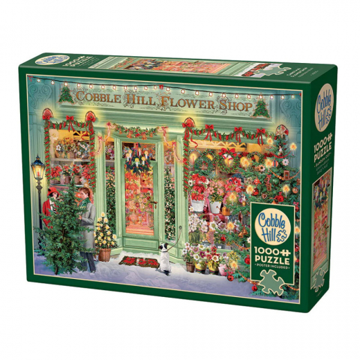 Cobble Hill Pussel - Christmas Flower Shop 1000 Palaa ryhmässä PALAPELIT / 1000 palaa @ Spelexperten (CH40011)