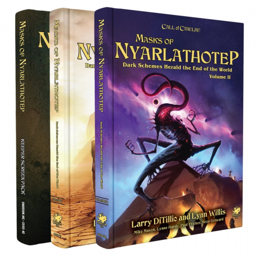 Call of Cthulhu RPG: Masks of Nyarlathotep - Slipcase Set ryhmässä SEURAPELIT / Roolipelit / Call of Cthulhu @ Spelexperten (CHA23153-X)