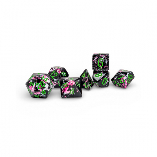 Dice Set 7 Brush Paintball/Green ryhmässä SEURAPELIT / Tarvikkeet / Nopat ja tarvikkeet @ Spelexperten (CHX24414)