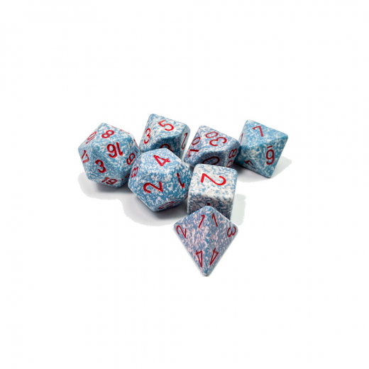 Dice Set 7 Speckled Air ryhmässä SEURAPELIT / Tarvikkeet / Nopat ja tarvikkeet @ Spelexperten (CHX25300)