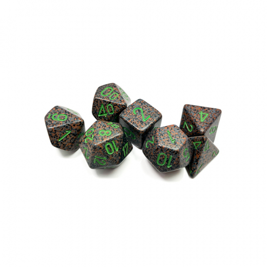 Dice Set 7 Speckled Earth ryhmässä SEURAPELIT / Tarvikkeet / Nopat ja tarvikkeet @ Spelexperten (CHX25310)