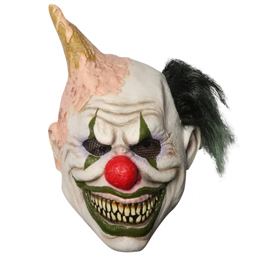 Latex Clown Mask Ice Cream ryhmässä LELUT / Naamiaiset / Naamiot @ Spelexperten (CLO-ICE)