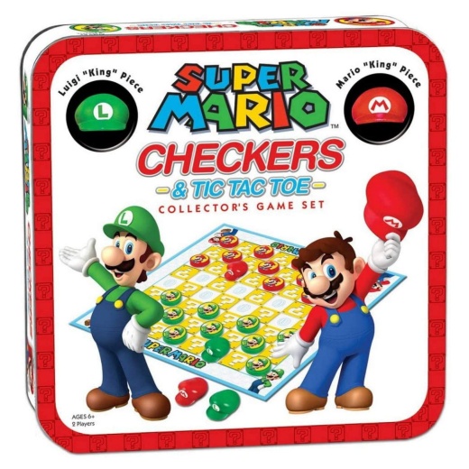 Super Mario Checkers - Collector's Game Set ryhmässä SEURAPELIT / Klassiset @ Spelexperten (CM005-191)
