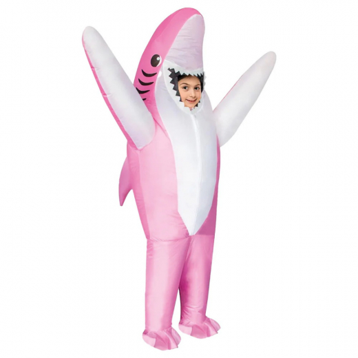 Ilmatäytteinen Haiasu Lapsille, Pinkki ryhmässä LELUT / Naamiaiset / Halloween / Naamiaisasut / Asut lapsille @ Spelexperten (COS-SHARK-K-R)
