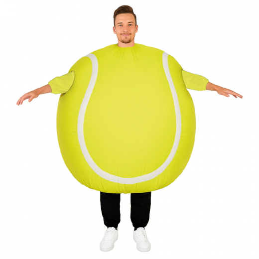 Puhallettava tennispallopuku ryhmässä LELUT / Naamiaiset @ Spelexperten (COS-TENNIS)