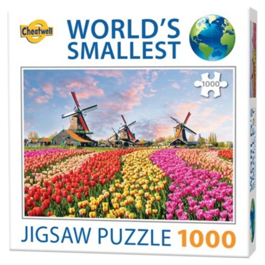 World's Smallest Puzzle: Dutch Windmills 1000 palaa ryhmässä PALAPELIT / 1000 palaa @ Spelexperten (CW13190)