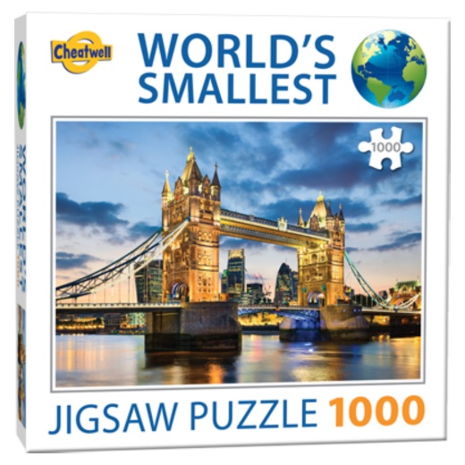 World's Smallest Puzzle: Tower Bridge 1000 palaa ryhmässä PALAPELIT / 1000 palaa @ Spelexperten (CW13954)