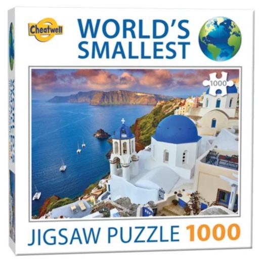 World's Smallest Puzzle: Santorini 1000 palaa ryhmässä PALAPELIT / 1000 palaa @ Spelexperten (CW13978)