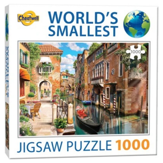 World's Smallest Puzzle: Venice Canals 1000 palaa ryhmässä PALAPELIT / 1000 palaa @ Spelexperten (CW13985)