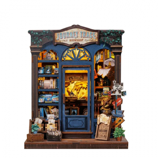 Miniature House - Journey Trace Bookshop ryhmässä PALAPELIT / Mallirakennus @ Spelexperten (CWG204)