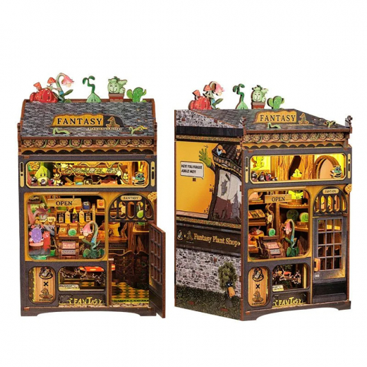 Cutebee Book Nook - Fantasy Plant Shop ryhmässä PALAPELIT / Book Nook / Cutebee @ Spelexperten (CWGA203)