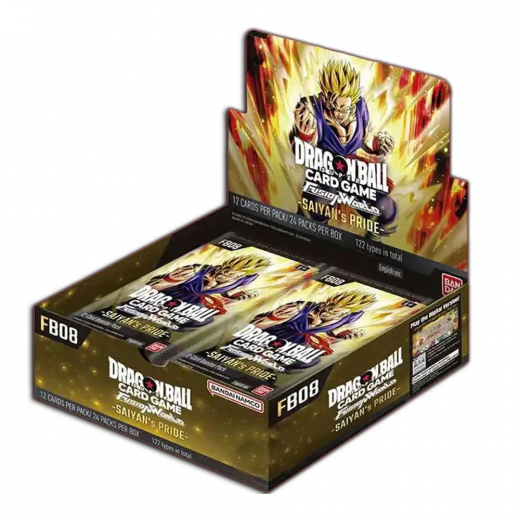 Dragon Ball Super Card Game: Fusion World - Saiyan's Pride Display FB08 ryhmässä SEURAPELIT / Korttipelit @ Spelexperten (DBSFB08-DIS)