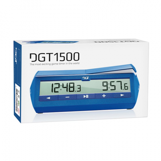 DGT1500 Blue Digital Chess Clock ryhmässä SEURAPELIT / Shakki @ Spelexperten (DGT-23022)