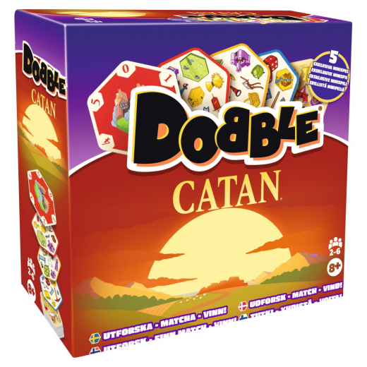 Dobble: Catan (FI) ryhmässä SEURAPELIT / Korttipelit @ Spelexperten (DOBCAT01NOR)