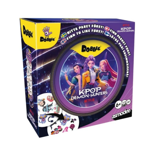 Dobble: K-Pop Demon Hunters (FI) ryhmässä SEURAPELIT / Pelisarjat / Dobble @ Spelexperten (DOBKDH07ML1)