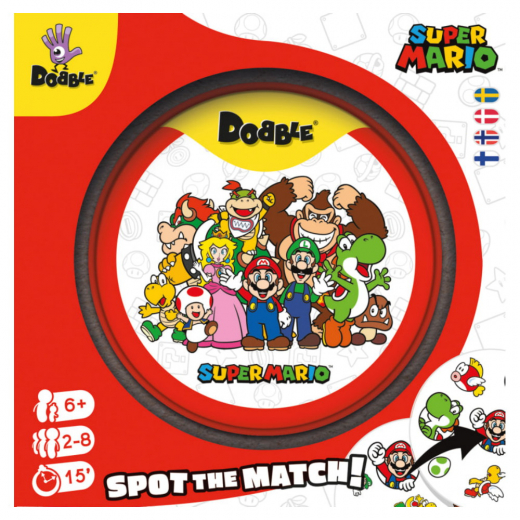 Dobble: Super Mario ryhmässä SEURAPELIT / Korttipelit @ Spelexperten (DOBSM07NOR)