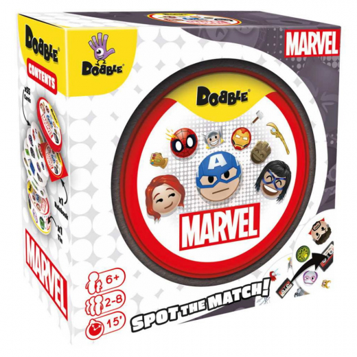 Dobble: Marvel ryhmässä SEURAPELIT / Korttipelit @ Spelexperten (DOBSPI07EN)