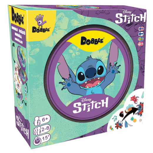 Dobble: Disney Stitch ryhmässä SEURAPELIT / Korttipelit @ Spelexperten (DOBSTI07ML4)