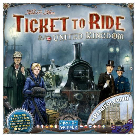 Ticket to Ride: United Kingdom & Pennsylvania (Exp.) ryhmässä SEURAPELIT / Lisäosat @ Spelexperten (DOW720123)