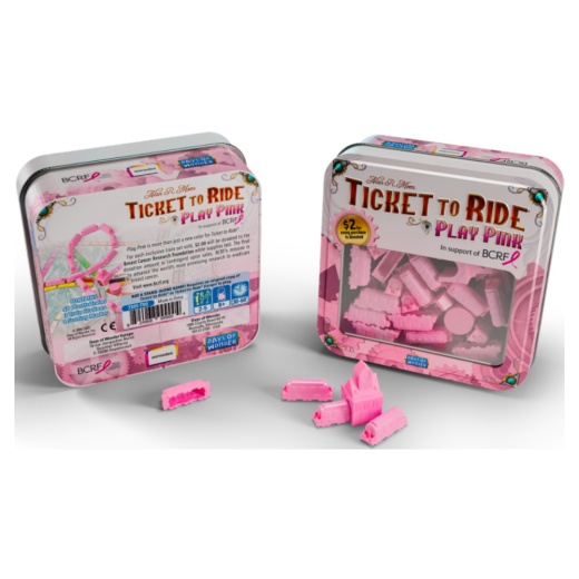 Ticket to Ride: Play Pink (Exp.) ryhmässä SEURAPELIT / Lisäosat @ Spelexperten (DOW7291)