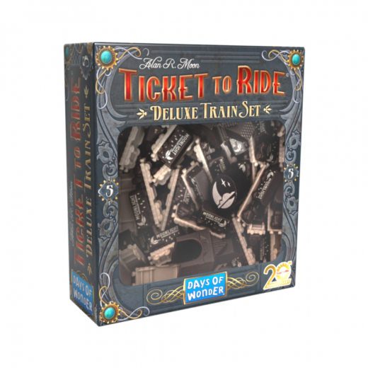 Ticket to Ride: 20th Anniversary Deluxe Train Set - Black (Exp.) ryhmässä  @ Spelexperten (DOWT2R20THDTS-BLA)