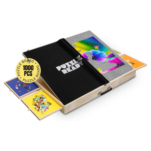 Puzzle board with drawers and cover ryhmässä PALAPELIT / Tarvikkeet @ Spelexperten (EB-PZ-002)