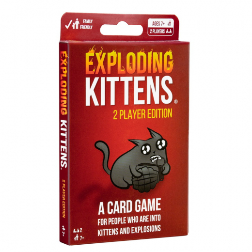 Exploding Kittens: 2 Player Edition (EN) ryhmässä SEURAPELIT / Korttipelit @ Spelexperten (EKG2PLAYLG)