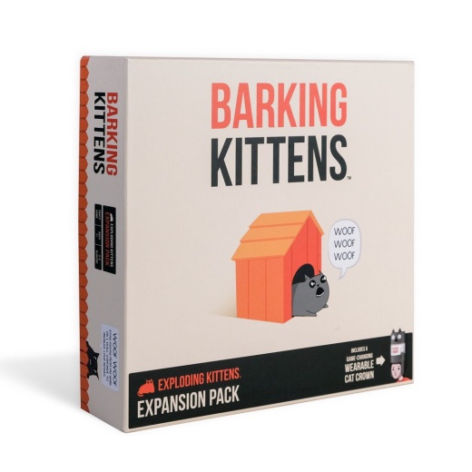 Exploding Kittens: Barking Kittens (Exp.) ryhmässä SEURAPELIT / Lisäosat @ Spelexperten (EKGBARK1)