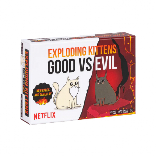 Exploding Kittens Good vs. Evil (Eng) ryhmässä SEURAPELIT / Korttipelit @ Spelexperten (EKGGVSE1)
