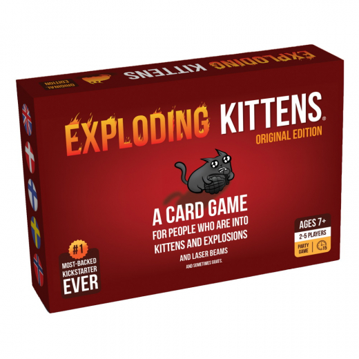 Exploding Kittens Original Ed. (FI) ryhmässä SEURAPELIT / Korttipelit @ Spelexperten (EKIEK01NOR)