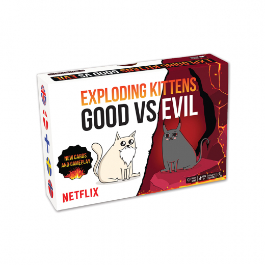 Exploding Kittens Good vs. Evil (FI) ryhmässä SEURAPELIT / Korttipelit @ Spelexperten (EKIEK12NO)