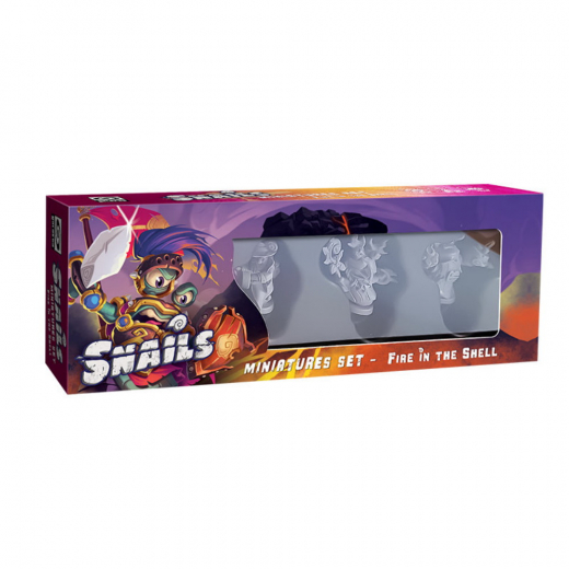 Snails: Miniatures Set - Fire in the Shell (Exp.) ryhmässä SEURAPELIT / Lisäosat @ Spelexperten (EN-SNL05)