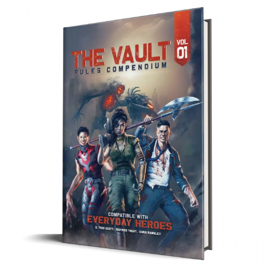 Everyday Heroes RPG: The Vault - Rules Compendium Vol. 01 ryhmässä SEURAPELIT / Roolipelit / Everyday Heroes @ Spelexperten (EVL11000)