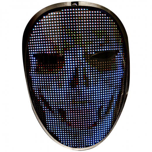 App Controlled LED Mask ryhmässä LELUT / Naamiaiset / Naamiot @ Spelexperten (FACEMASKLED-USB)