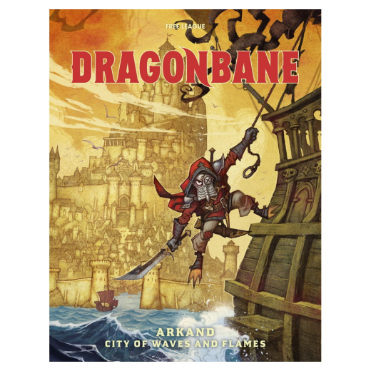 Dragonbane RPG: Arkand - City of Waves and Flames ryhmässä SEURAPELIT / Roolipelit @ Spelexperten (FLFDGB019)