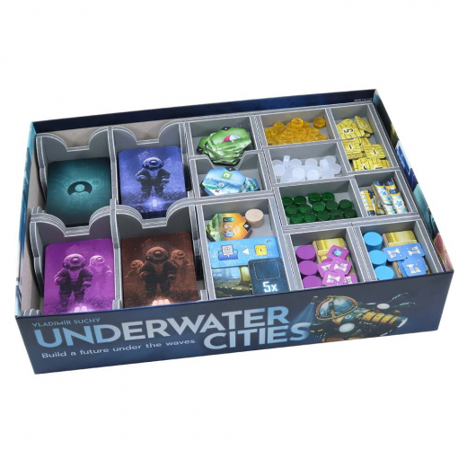 Folded Space Insert - Underwater Cities + Expansion ryhmässä SEURAPELIT / Tarvikkeet / Inserts & Organizers @ Spelexperten (FS-UWC)