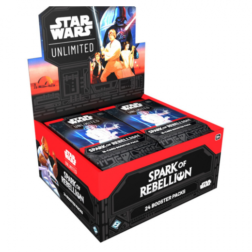 Star Wars: Unlimited - Spark of Rebellion Booster Display ryhmässä SEURAPELIT / Korttipelit @ Spelexperten (FSWH0101-DIS)