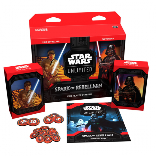 Star Wars: Unlimited - Spark of Rebellion Two-Player Starter ryhmässä SEURAPELIT / Korttipelit @ Spelexperten (FSWH0103)