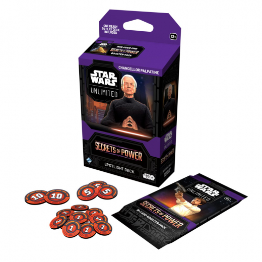 Star Wars: Unlimited - Secrets of Power - Chancellor Palpatine ryhmässä SEURAPELIT / Korttipelit @ Spelexperten (FSWH0610-CHA)