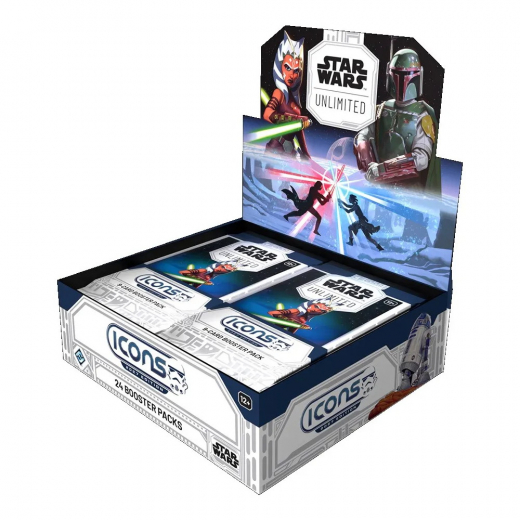 Star Wars: Unlimited - Icons 2027 Booster Display ryhmässä SEURAPELIT / Korttipelit @ Spelexperten (FSWHA027-DIS)