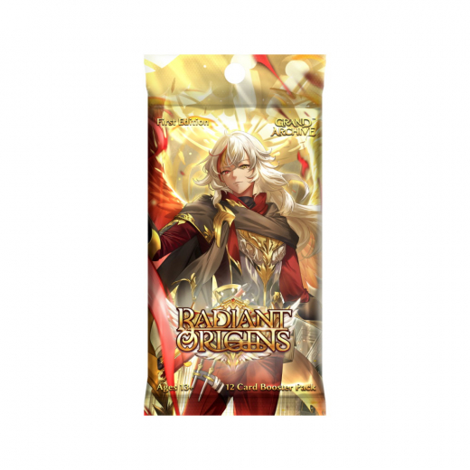 Grand Archive TCG: Radiant Origins First Edition Booster Pack ryhmässä SEURAPELIT / Korttipelit @ Spelexperten (GA26B9-EN-BOS)